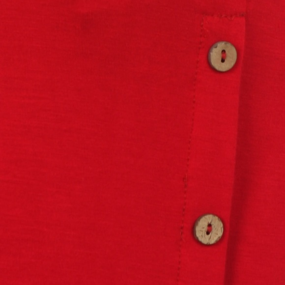 S/L/XL NEW Girls Red Christmas Dress, 3/4 Sleeves, Asymmetric High-Low Hem - Picture 5 of 6